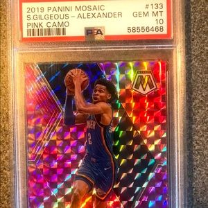 2019-20 Panini Mosaic Shai Gilgeous-Alexander Pink Camo Prizm #133 PSA 10 S634